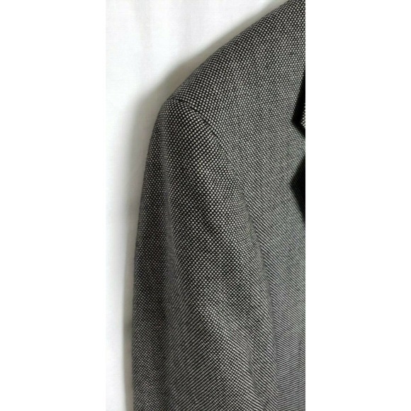Daks London Mens Sport Coat Size 42R Black Tweed 2 Button Wool - Picture 2 of 11